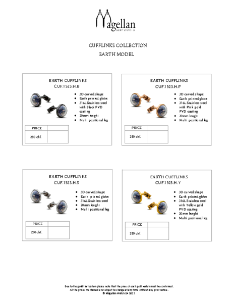 Order Form – Cufflinks